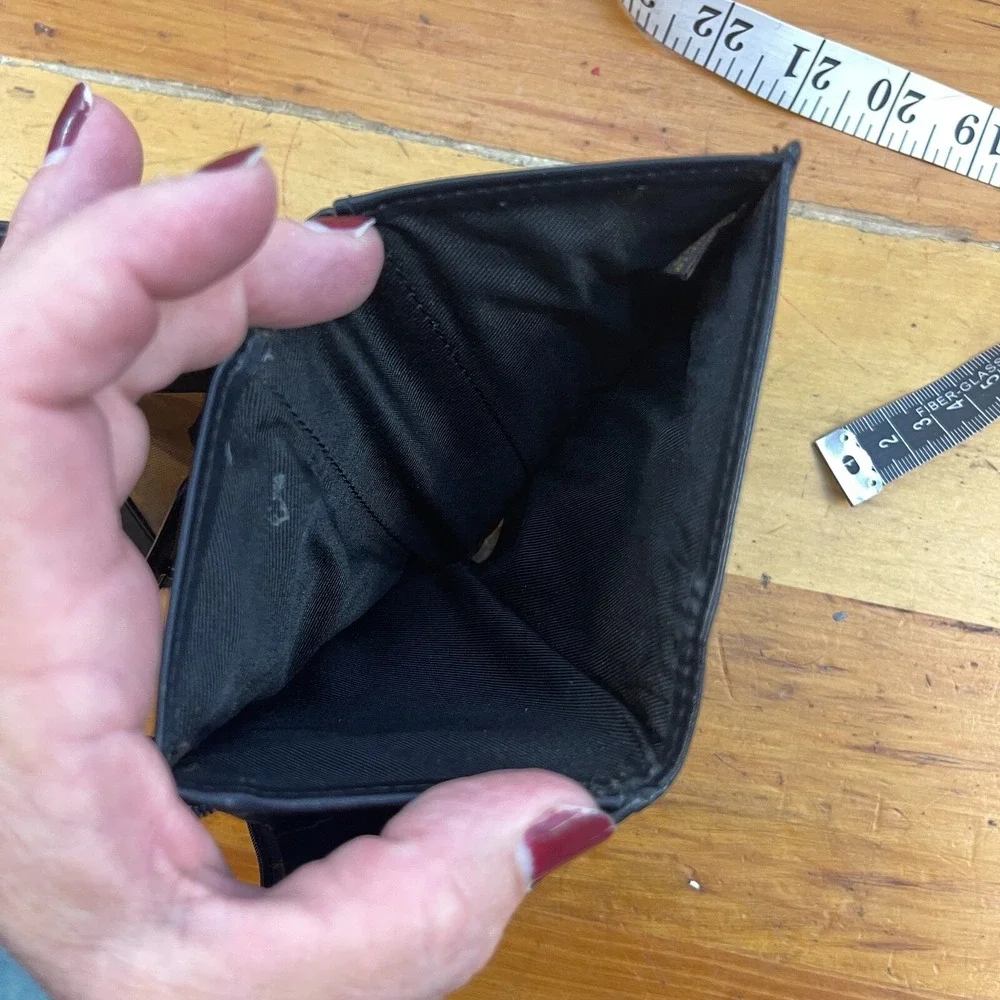 Unbranded Womens Leather Wallet Black Multi-Section 5